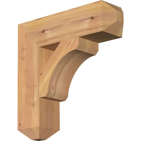Ekena Millwork Legacy Craftsman Smooth Bracket, Western Red Cedar, 3 1/2"W x 14"D x 14"H BKT04X14X14LEC04SWR